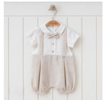 Linen Girl Bow-tie Romper