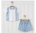 Blue Checkered 2-Piece set